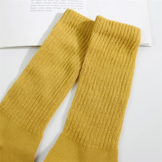 【19元6双】5-7岁丨儿童长筒堆堆袜纯色冬季袜子中童袜子精梳棉袜【2023201】 商品图2