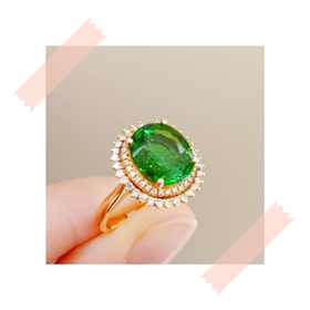 1F南洋恒信18k金碧玺戒指