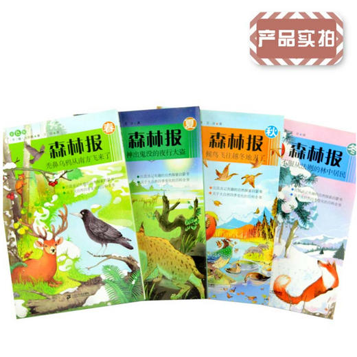 森林报系列 (春 夏 秋 冬）共4册 彩色版 商品图2