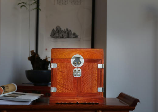 红桥红  家具严选  缅甸花梨（大果紫檀）  【32 缅花故宫款 官皮箱】 商品图0
