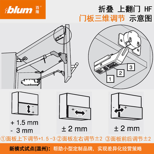 机械折叠上翻门【HF 阻尼型】（含配套铰链）【上翻随意停系列】 商品图8