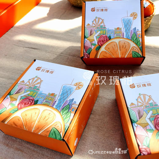 【京东发货】广州玫瑰柑水果礼盒 施用玫瑰花有机肥  皮薄肉厚 饱满多汁 高端年货水果礼盒 产地现摘现发 商品图8
