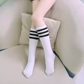 【19元6双】7岁以上丨大童长筒直筒精梳棉袜子【 813212】