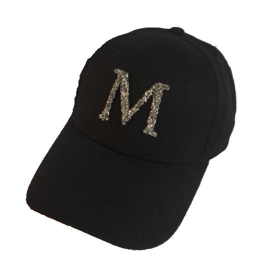 法国2020秋冬新款帽子女M标黑色棒球帽时尚鸭舌帽户外百搭防嗮帽 商品图4