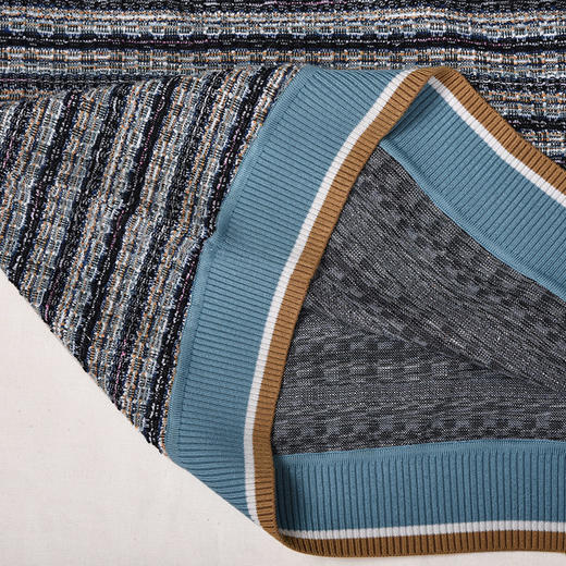 SAINT L’UCK/圣媛女装  时尚休闲罗纹领彩条针织套头衫SA320A01 商品图3