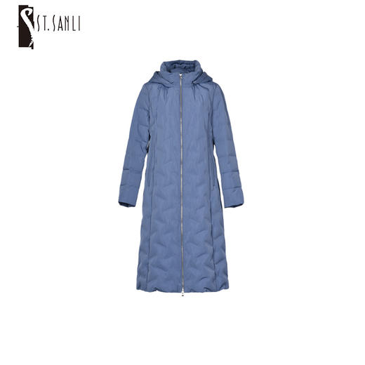 圣三利女装  带帽中长羽绒服SL1941699 商品图0