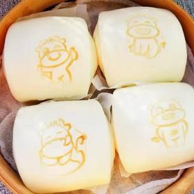 【包装升级 新老包装交替发货  】牛小白牛奶馒头 4袋（50g*6个/共24个）