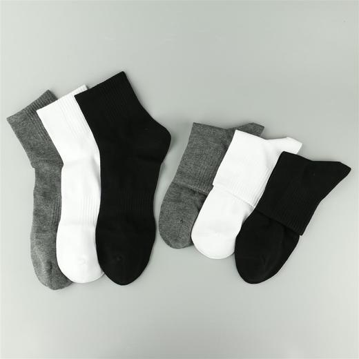 【49元6双】男丨【大码袜】男士四季棉袜大码中筒袜休闲袜纯色商务袜【721101】 商品图0