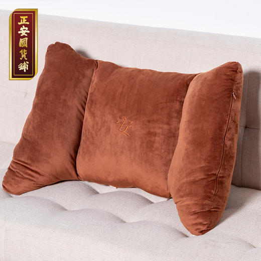 正安 艾绒靠垫 懒人靠垫 汽车办公室久坐 温感护腰靠垫 蕲艾艾绒靠垫椅垫 商品图3