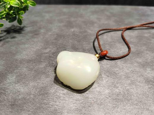 【御珠宫坊】羊脂白玉子料马上封侯挂件 商品图2