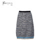 SAINT L’UCK/圣媛女装   时尚休闲彩条针织半身裙SA320B01 商品缩略图0