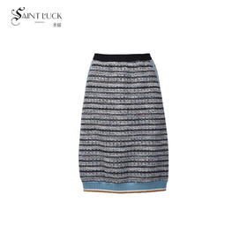 SAINT L’UCK/圣媛女装   时尚休闲彩条针织半身裙SA320B01