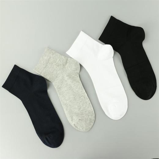 男丨男士纯色中筒袜网面精梳棉短袜舒适柔软吸汗【2双装 6双6折 2211605】 商品图1