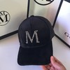 法国2020秋冬新款帽子女M标黑色棒球帽时尚鸭舌帽户外百搭防嗮帽 商品缩略图0