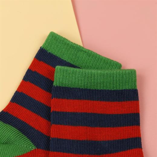 【19元6双】3-5岁丨儿童条纹四季棉袜舒适时尚健康精梳棉袜小童【923215】 商品图1