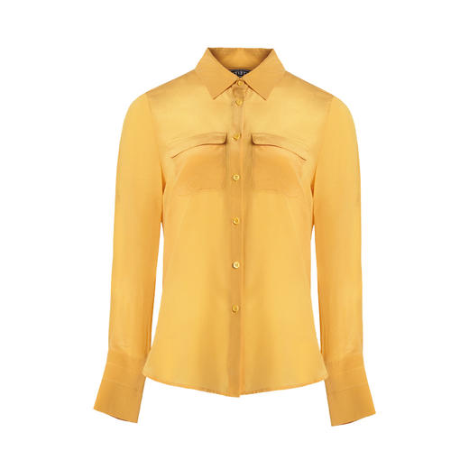 EITIE爱特爱春季新款明亮复古洋气显瘦气质口袋装饰衬衫上衣6309004 商品图6