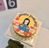 爱心女生手举数字手绘蛋糕（两色）-低糖处理无添加 商品缩略图0