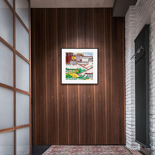 醍醐 艺术家刘溪子版画作品  “日光城” 限定签名 客厅书房 装饰画 商品图4