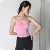 LRECNAVA运动背心女美背外穿带胸垫聚拢瑜伽健身房吊带上衣夏 商品缩略图0
