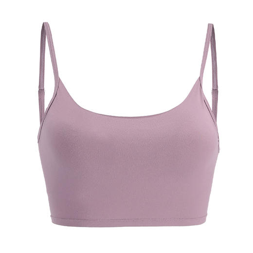 【裸感】一体式胸垫 肩带可调运动内衣女低强度美背瑜伽背心bra 商品图4