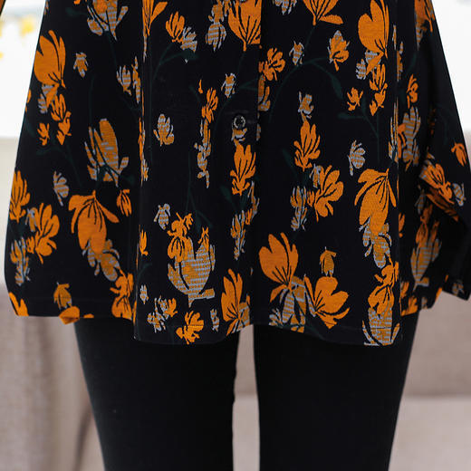 GS-4465新款春装洋气打底小衫中老年女时尚长袖t恤遮肚上衣服 商品图3