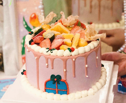 复古少女西里家园水果生日蛋糕 商品图0