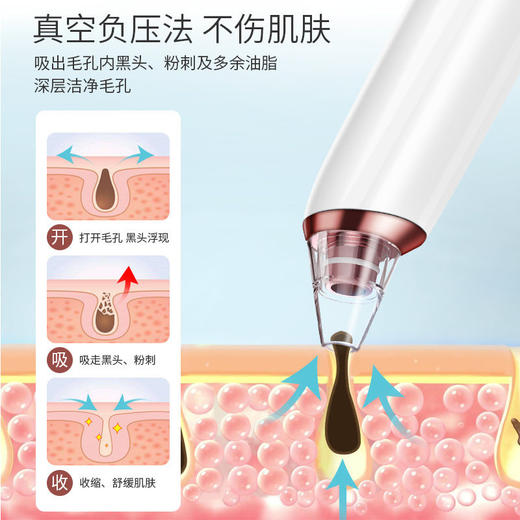 吸黑头粉刺神器 电动吸脸部螨虫 男女士去黑头仪器毛孔清洁器美容仪 商品图2