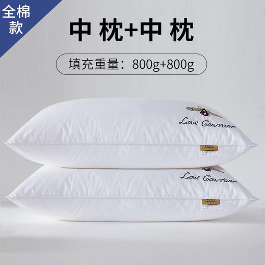 PDD-LACASA210123新款家用柔软全棉枕芯护颈椎助睡眠枕头TZF 商品图1