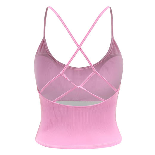 LRECNAVA运动背心女美背外穿带胸垫聚拢瑜伽健身房吊带上衣夏 商品图4