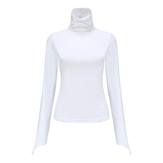 L RECNAVA [裸感] 高领 堆堆领 带手指扣 巨柔软运动长袖 秋冬内搭健身服 商品图4