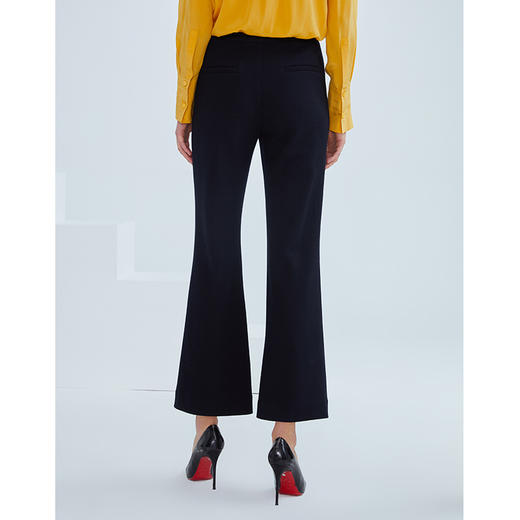 EITIE爱特爱女装春季新款气质通勤职业百搭显瘦微喇直筒长裤6405112 商品图4