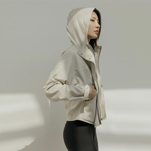 芮柯LRECNAVA瑜伽服秋季显瘦运动长袖外套休闲夹克健身连帽上衣 商品图1
