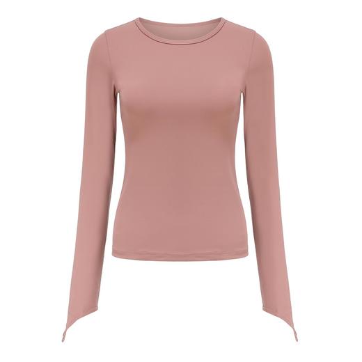 芮柯LRECNAVA健身房运动上衣女健身裸感速干衣长袖瑜伽服T恤跑步 商品图4