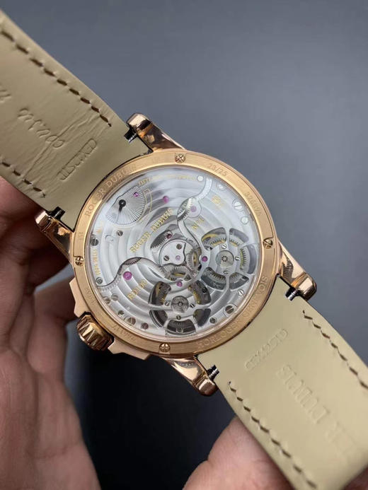 JB罗杰杜比王者系列双飞行陀飞轮，搭载两颗飞行真陀飞轮稳定运行，史上价值最高的复刻手表。男士腕表，皮表带，陀飞轮机芯 商品图5