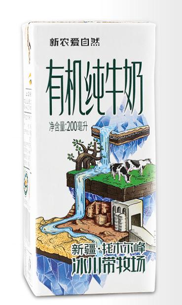 新农爱自然有机纯牛奶200ml 商品图0