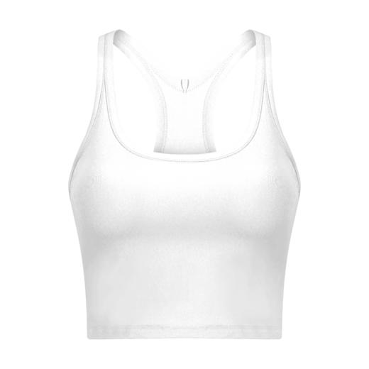 【裸感】蔷薇粉工字美背带胸垫背心 瑜伽健身日常皆可 商品图2