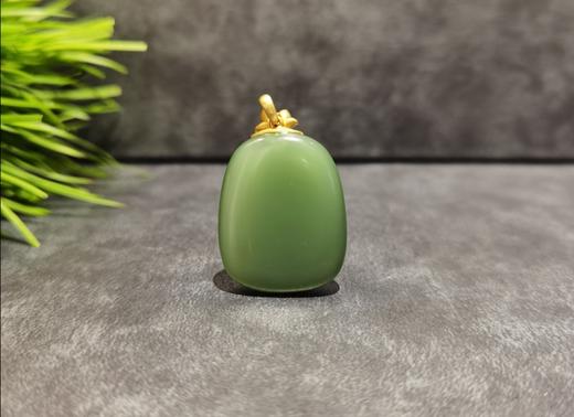 【御珠宫坊】金镶碧玉佛吊坠 商品图1