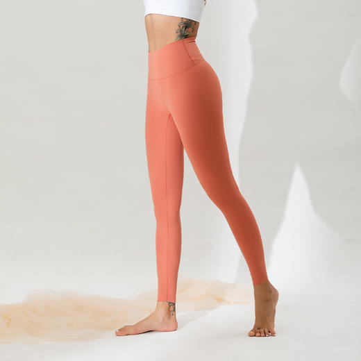 【裸感】无T线紧身九分裤弹力紧身健身裤女高腰提臀 商品图1