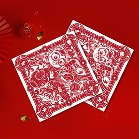 三只松鼠_周边_新年窗花