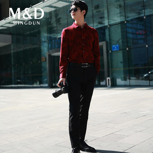 M&D名盾针织长袖衬衫 商品图2