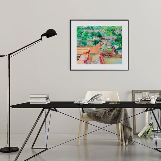 醍醐 艺术家刘溪子版画作品  “日光城” 限定签名 客厅书房 装饰画 商品图0