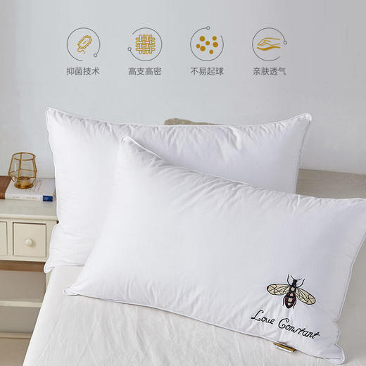 PDD-LACASA210123新款家用柔软全棉枕芯护颈椎助睡眠枕头TZF 商品图0
