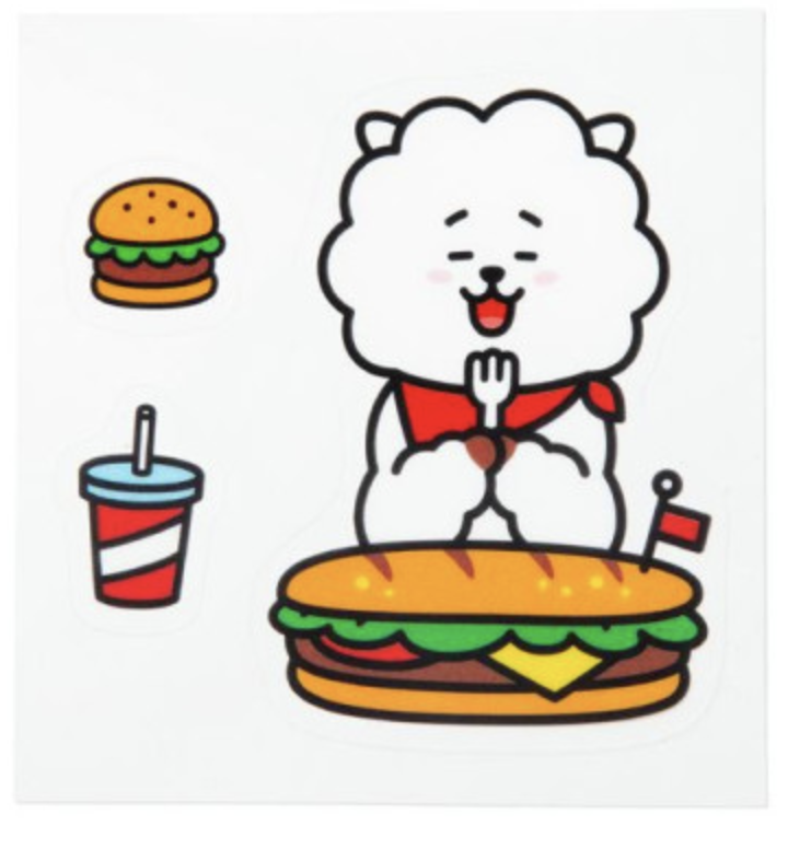 韩国 可爱Line Friends BT21 RJ叮咬装饰贴JPY带授权招加盟代理