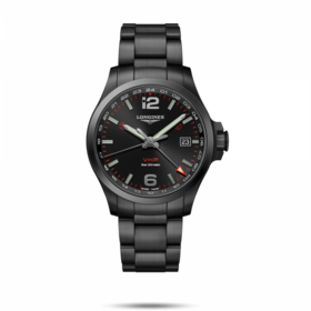 longines浪琴手表 Conquest V.H.P. GMT系列  L3.728.2.56.6 男款JPY带授权招加盟代理