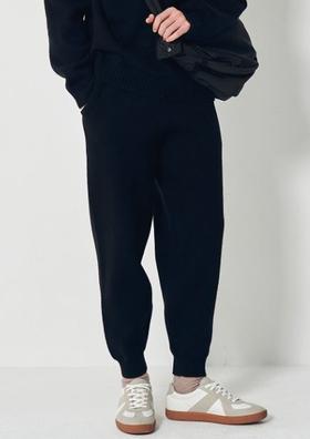 8 seconds 男士黑色松紧带针织Joger 裤子#210Y21AYQ5JPY带授权招加盟代理