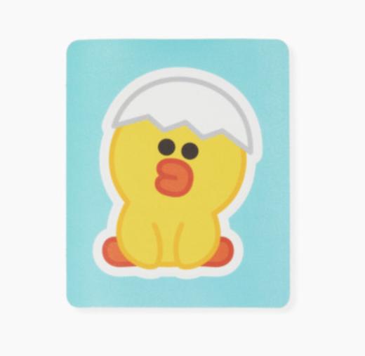 韩国 可爱Line Friends莎莉可移除贴纸（16型）JPY带授权招加盟代理 商品图0