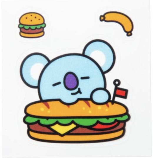 韩国 可爱Line Friends BT21 KOYA叮咬装饰贴JPY带授权招加盟代理 商品图0