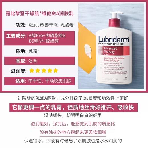 【身体乳】露比黎登lubriderm身体乳强保湿滋润护肤官方正品473ml【优惠和运费抵消，相当于包邮】 商品图5