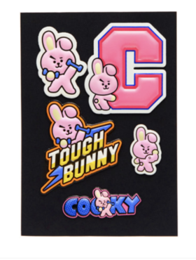 韩国 可爱Line Friends BT21 COOKY定制贴纸JPY带授权招加盟代理
