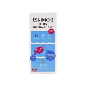 [保税区]丹麦儿童爱斯基摩鱼油210毫升. Eskimo-3 Kids Tutti Frutti 210ml